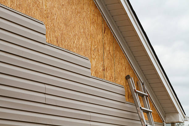 Professional Siding Installation technician working in Cedar Grove, FL